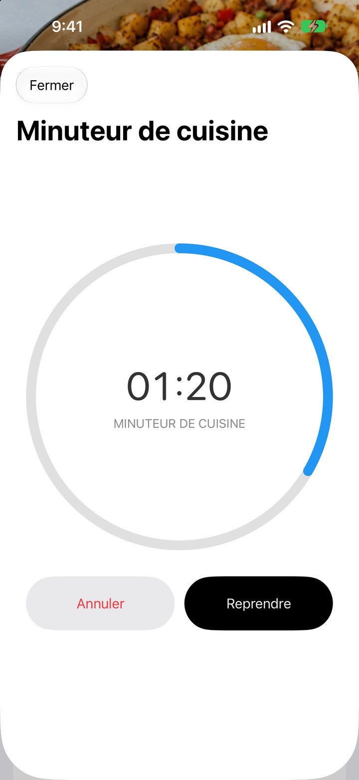 En mode Cuisine, chaque étape a la place qu’il lui faut.